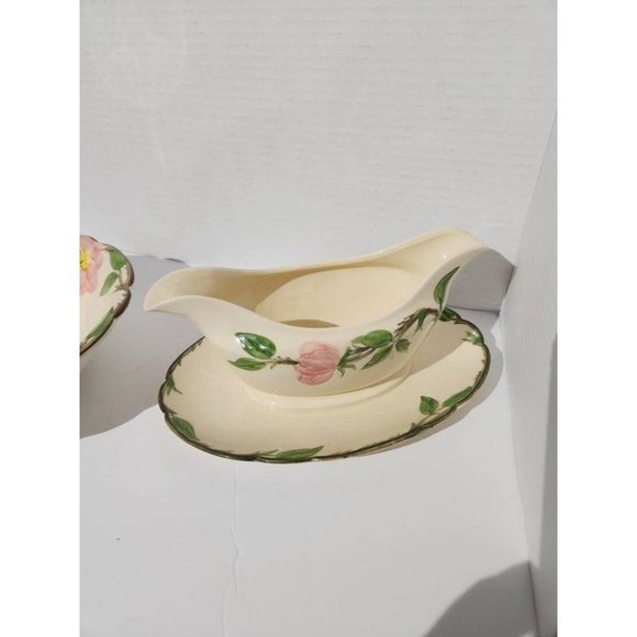 Franciscan Desert Rose Serving Bowl or Gravy Boat Made in California Pink Rose - Picture 3 of 10